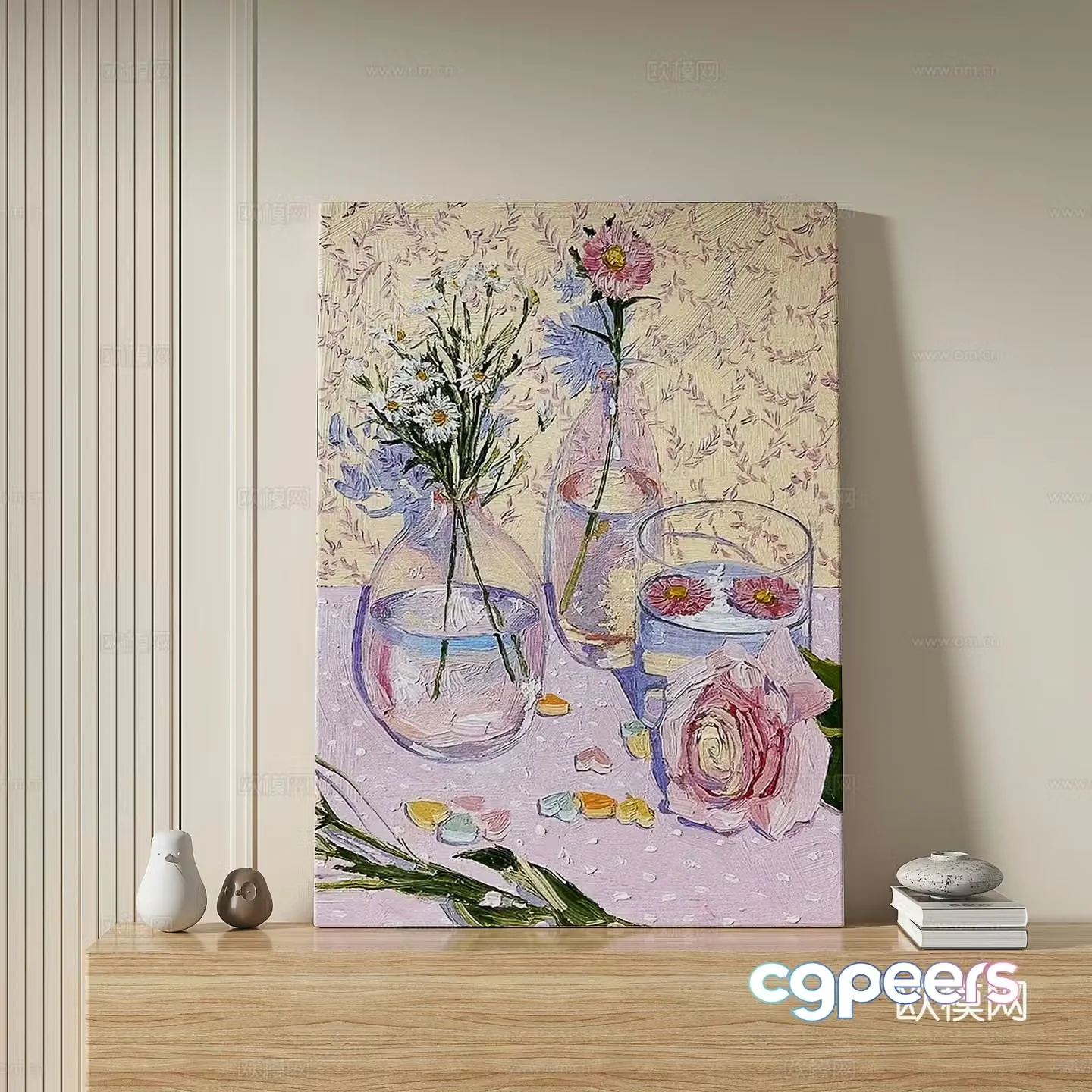 Modern decorative painting 3d model