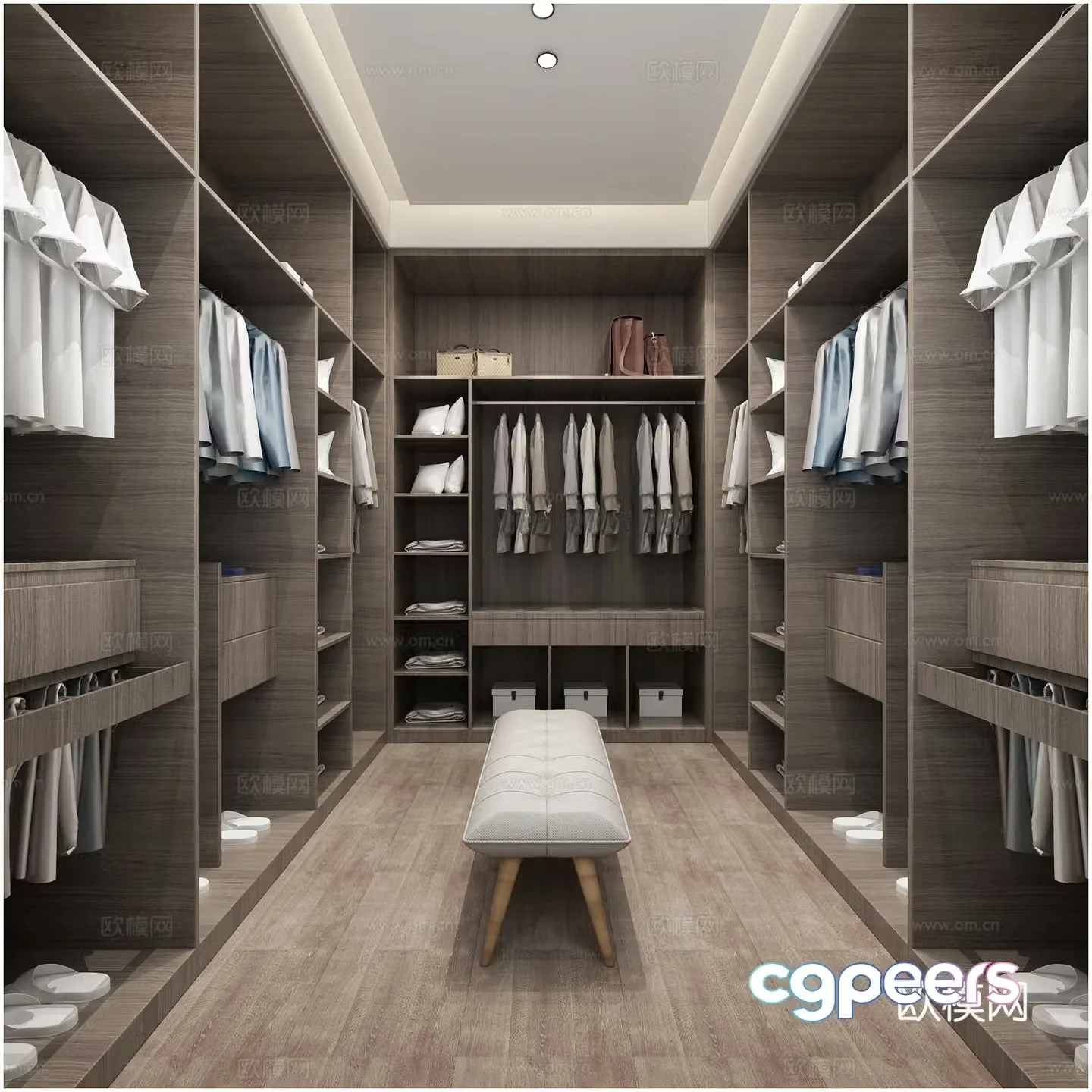 Nordic villa cloakroom 3d model