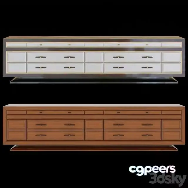 3ds Max Free – Console chest of drawers Ferris Rafauli