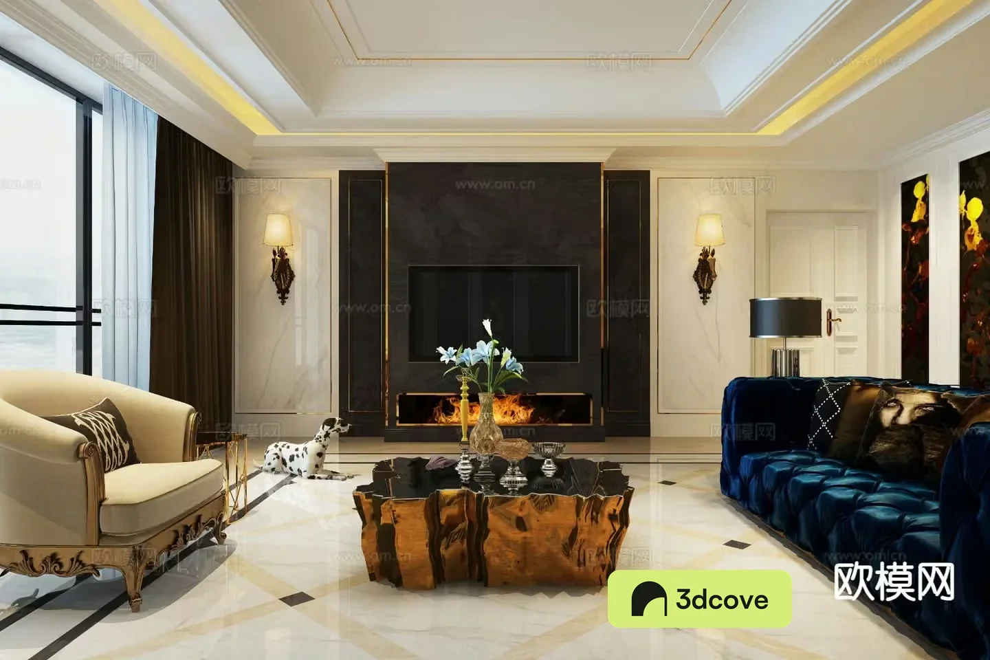 European style living room