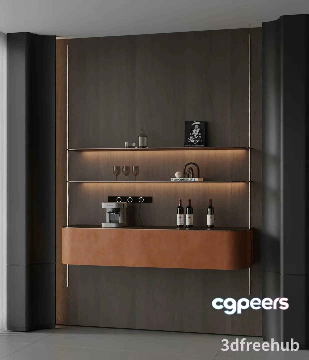 Modern Kitchen Display 3D Model – 20483 – VRAY Render