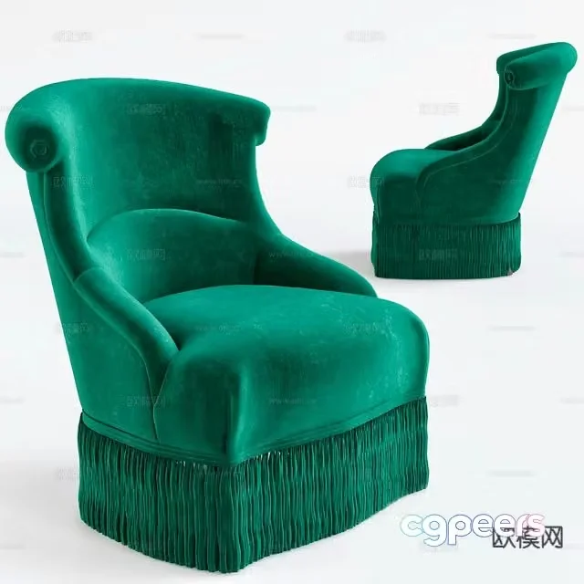 Modern single sofa 3d model