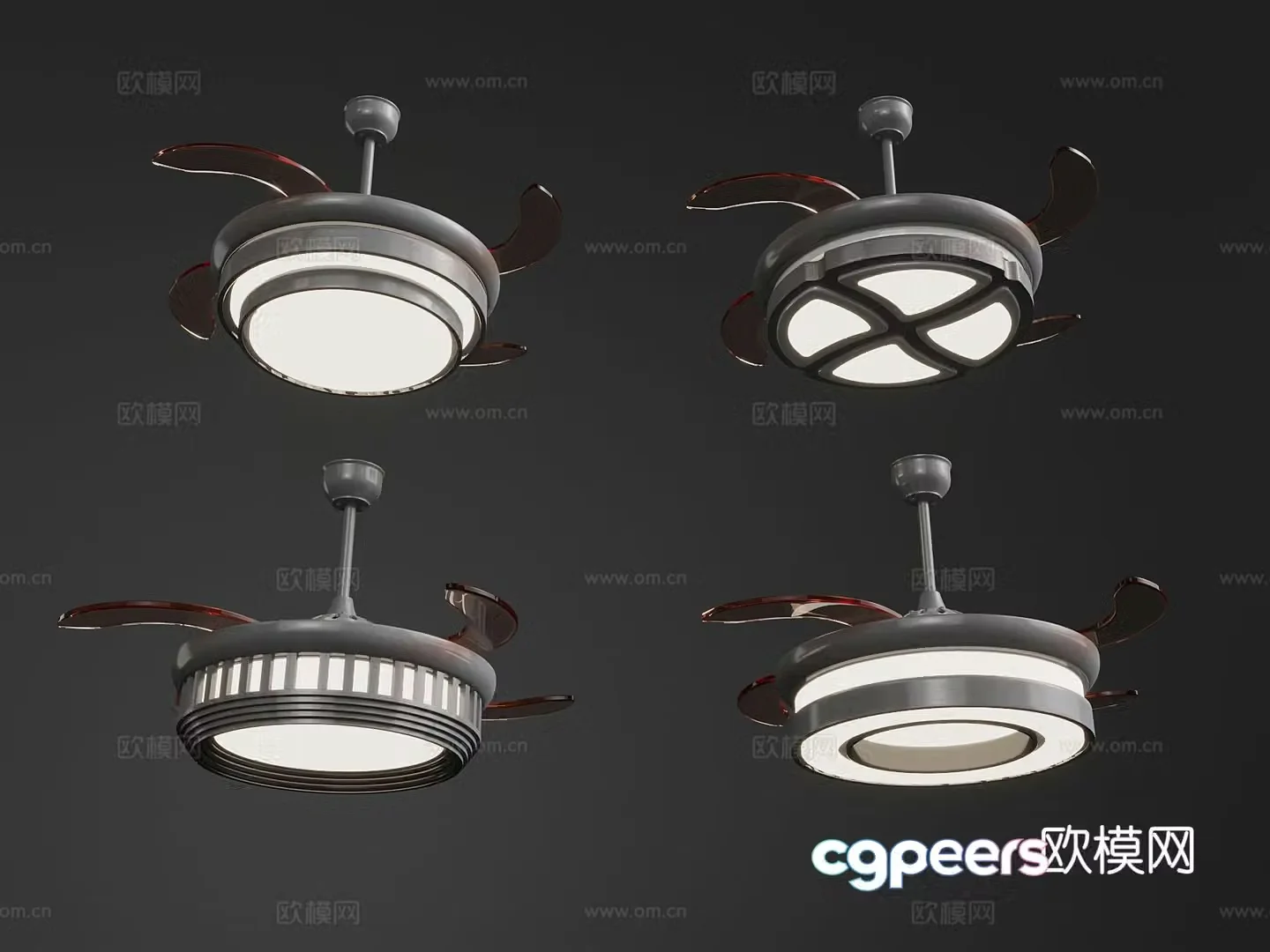 Medieval style ceiling fan lamp fan lamp 3d model