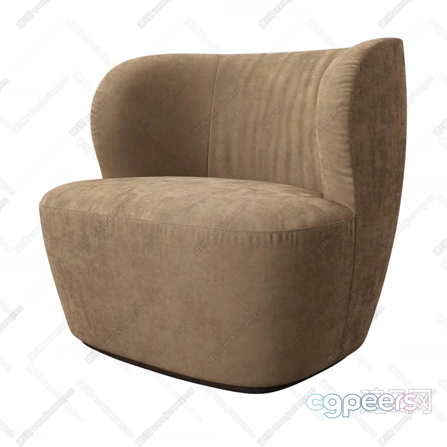 A Brown Chair 3D Model – 18223 – VRAY Render