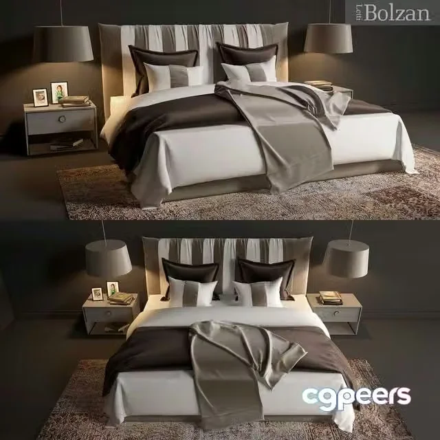 3ds Max Free – Lovely Big Chic bed