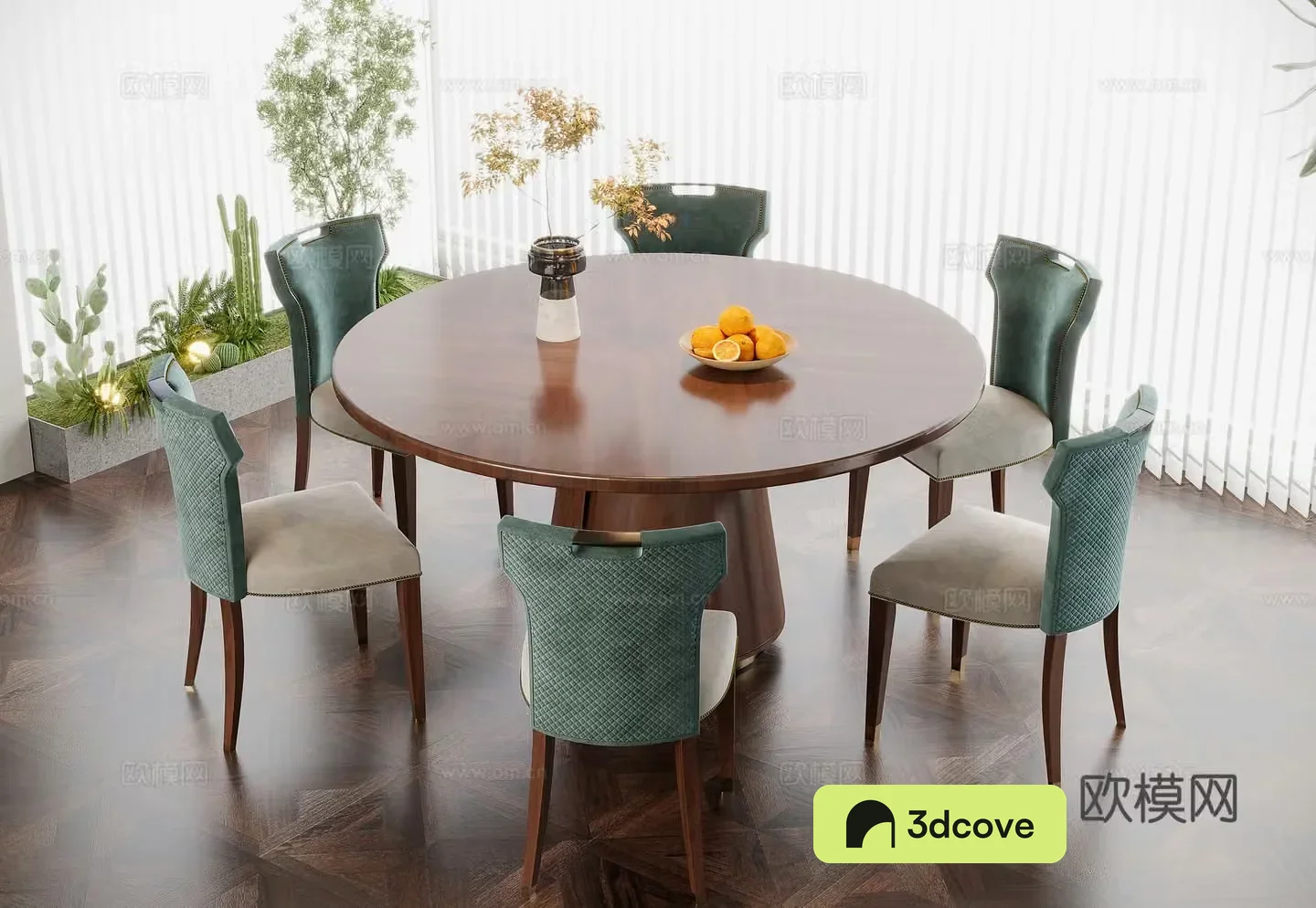 American dining table and chairs