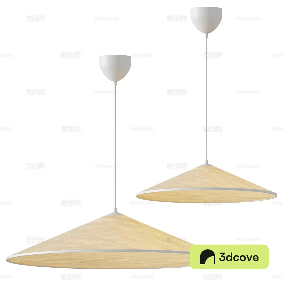 Log chandelier