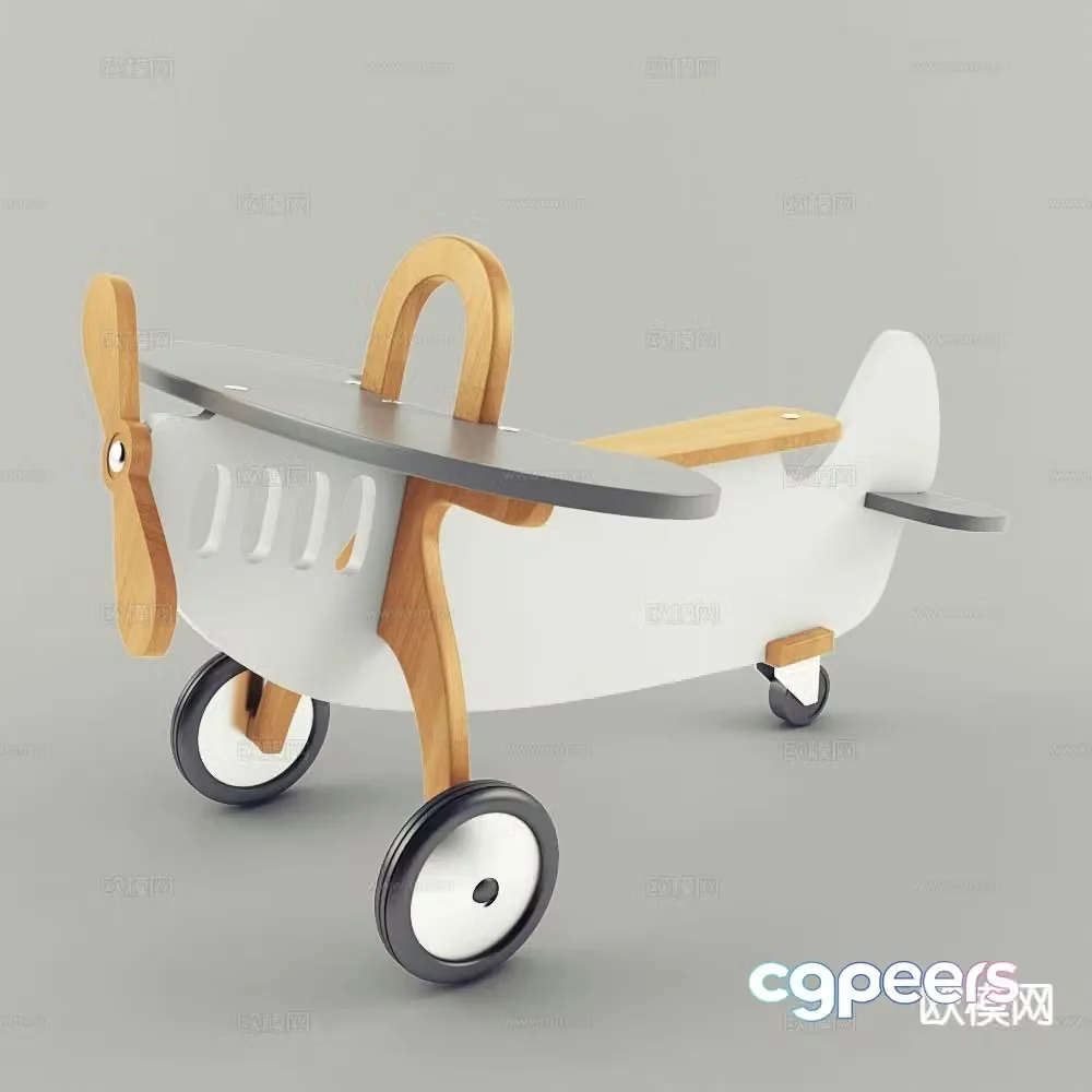 children’s toys toy car airplane toy car 3d model
