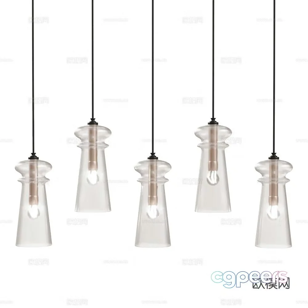 Italamp light luxury chandelier restaurant chandelier 3d model
