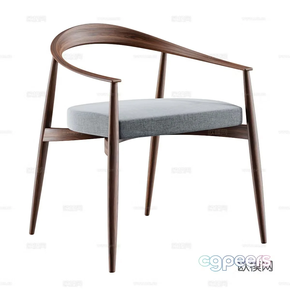 New Chinese armchair 3d model