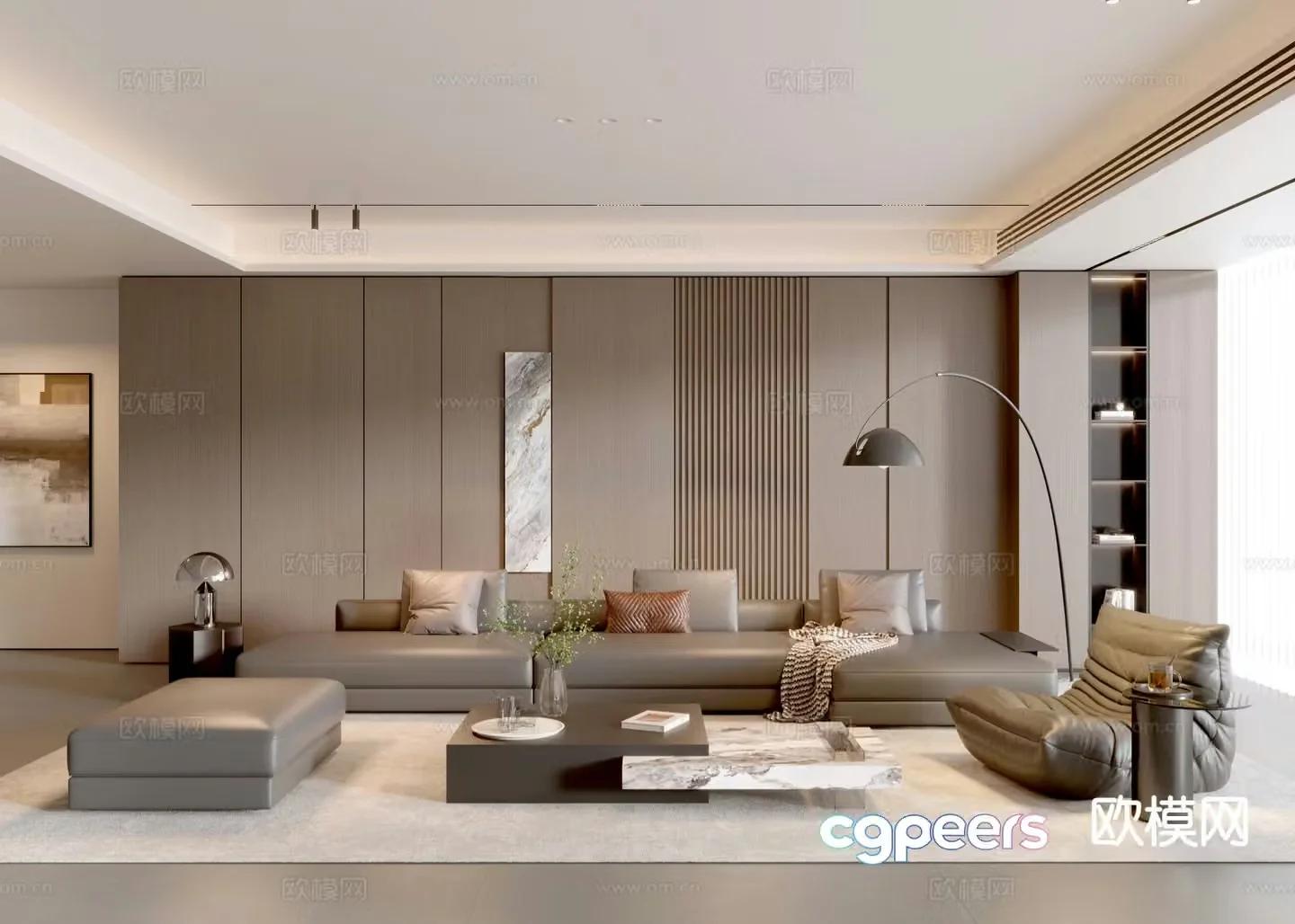 Italian living room 3d model