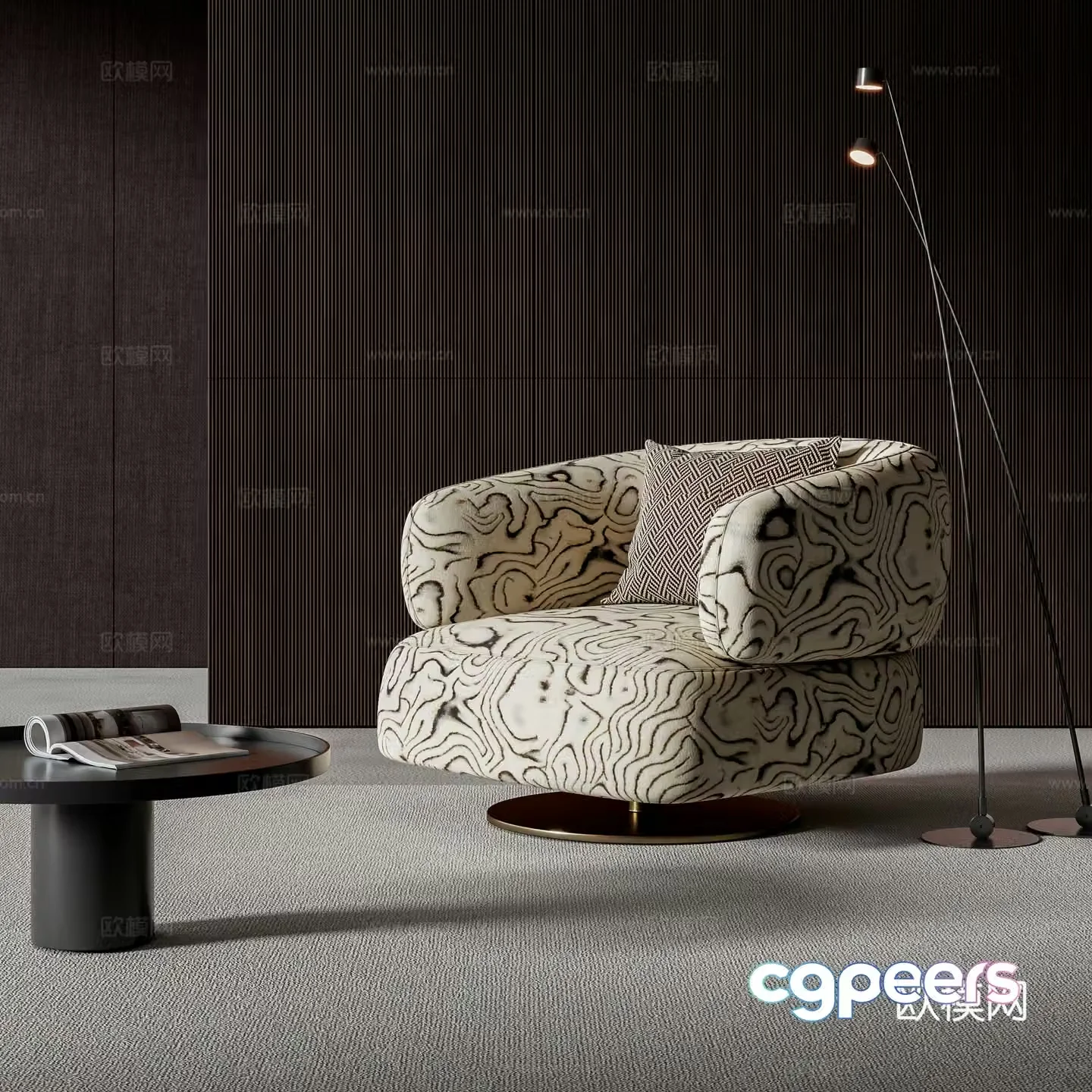 Modern leisure chair 3d model
