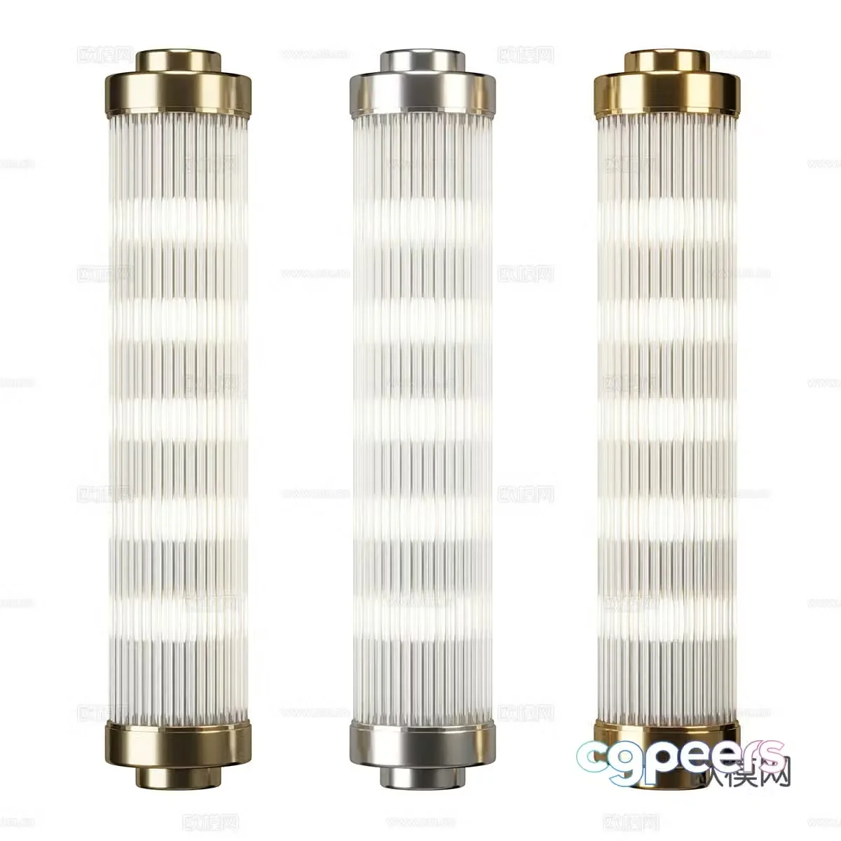 New Chinese style light luxury Charleston wall light 3D model