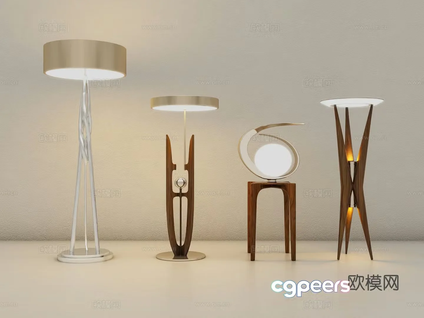Modern floor lamp decorative lamp 3d model