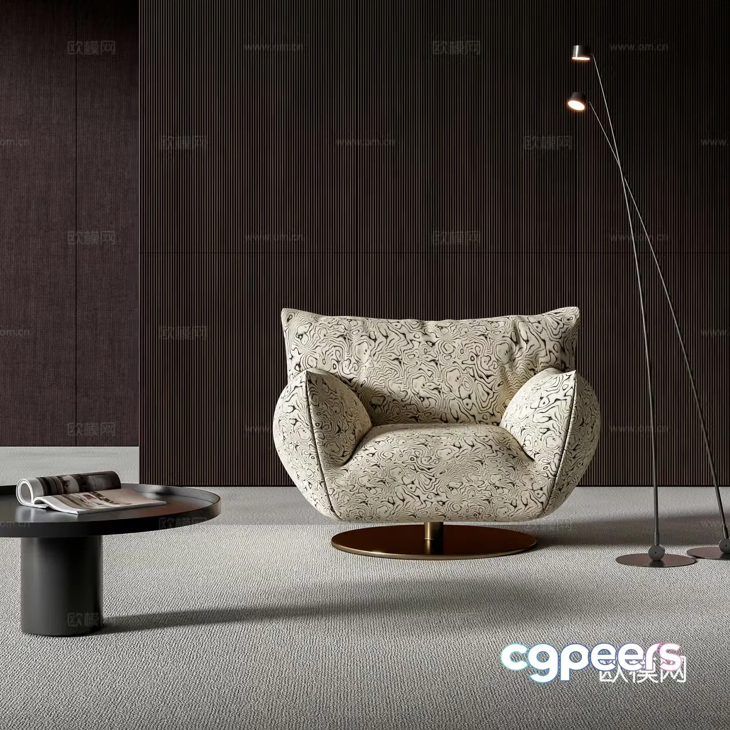 Modern leisure chair 3d model