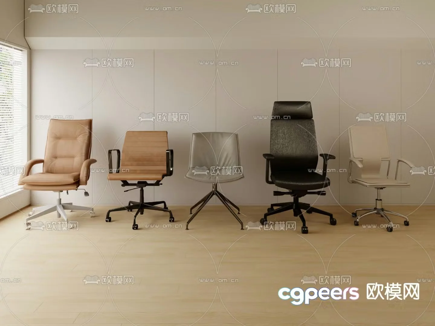 Modern office chair 3d model