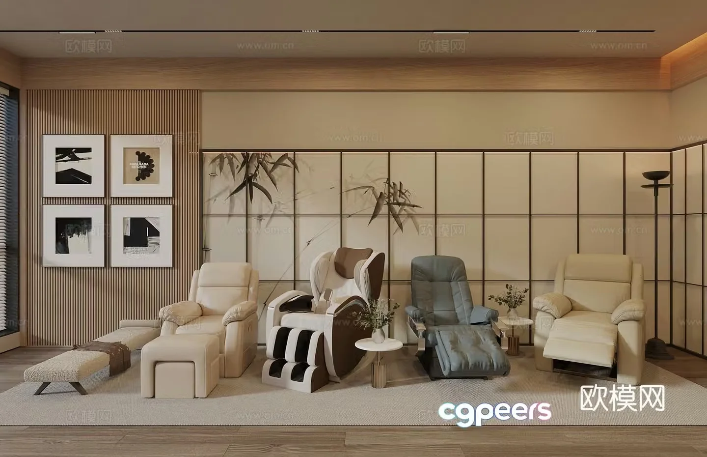 Massage chair First class seat Massage sofa Space capsule seat Leisure chair 3d model