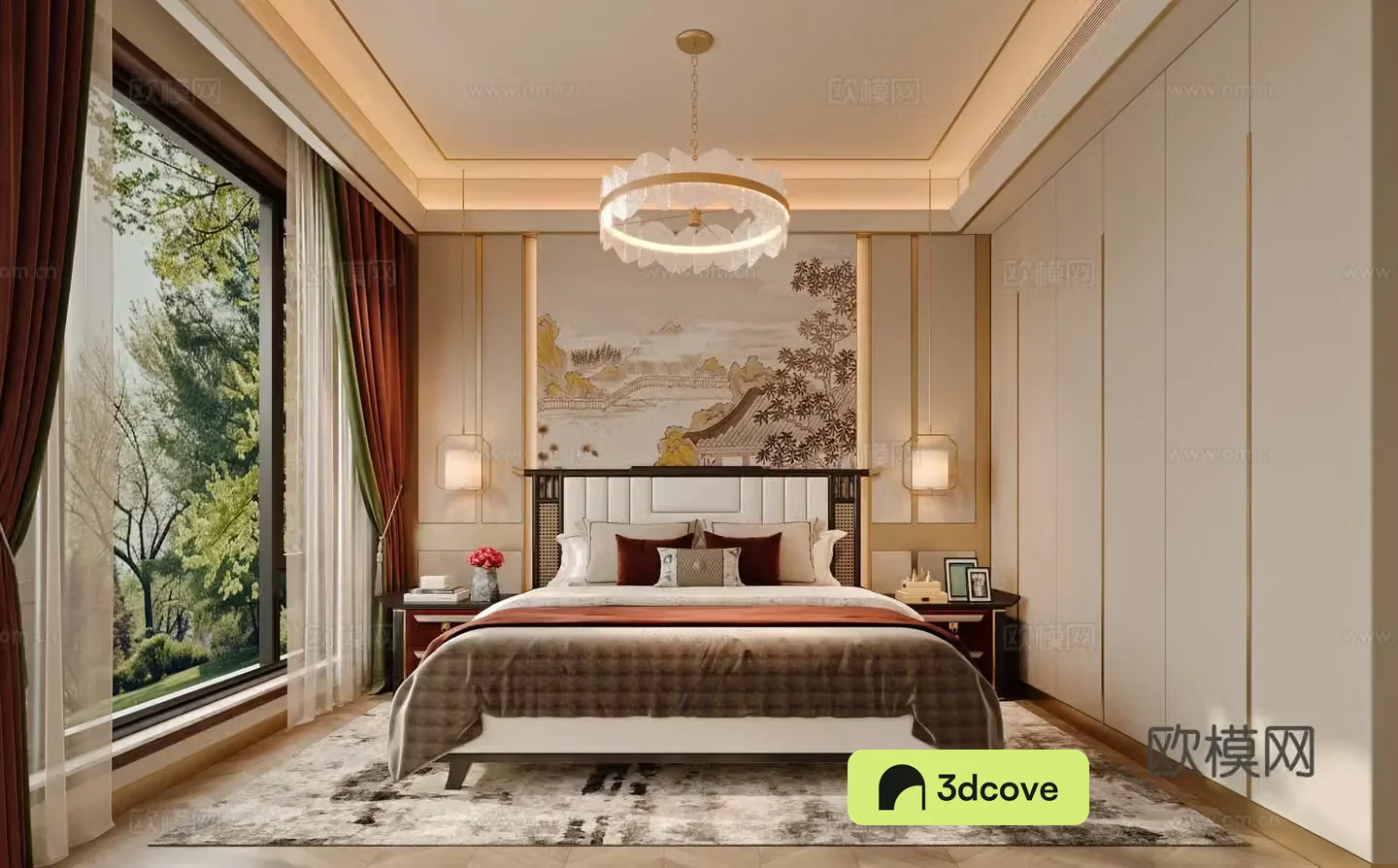 New Chinese bedroom