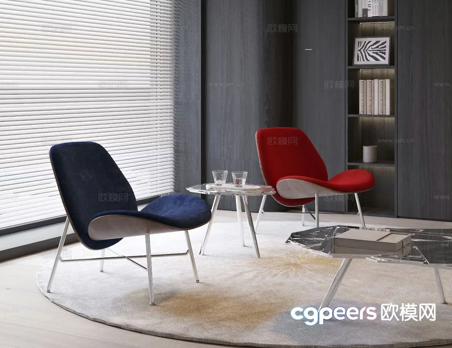 Modern lounge chair 3d model