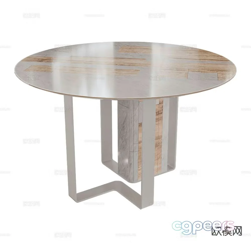 MAAMI round dining table 3d model