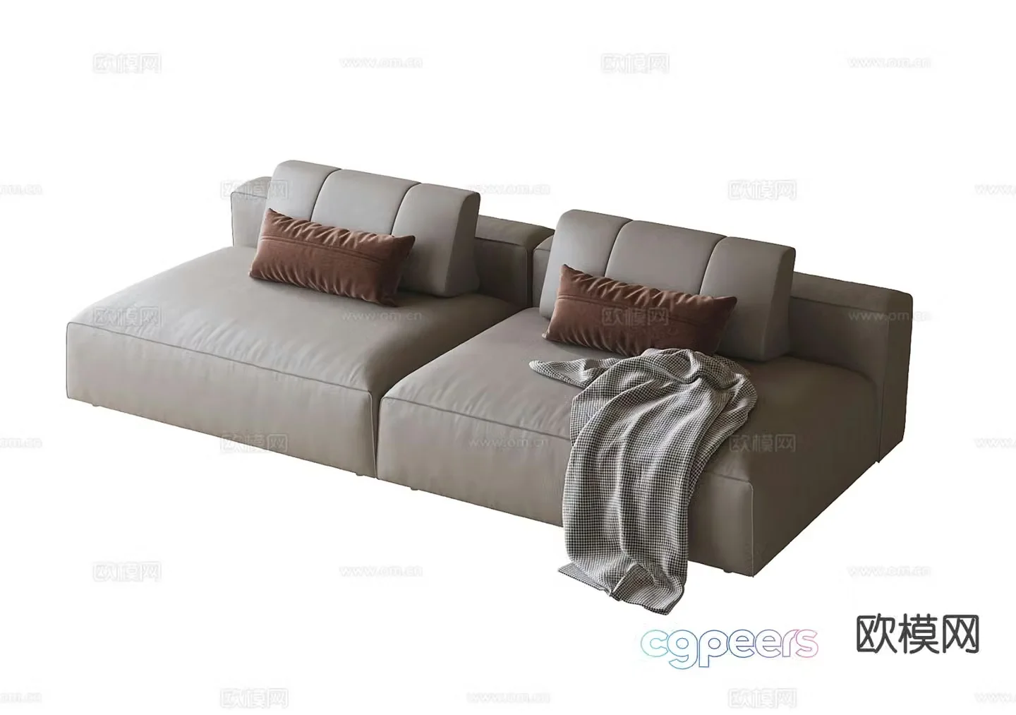 Modern love sofa 3d model