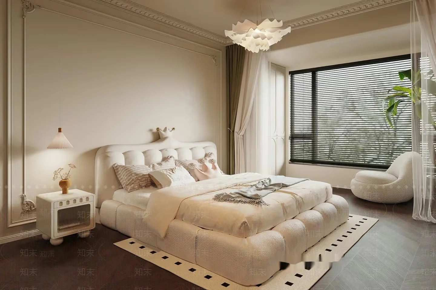 Cozy Modern Bedroom 3D Model – 19563 – VRAY Render