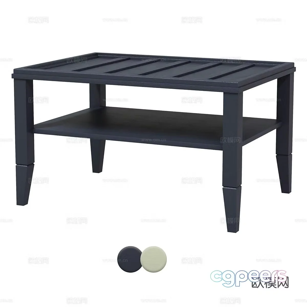 Simple coffee table square coffee table 3d model