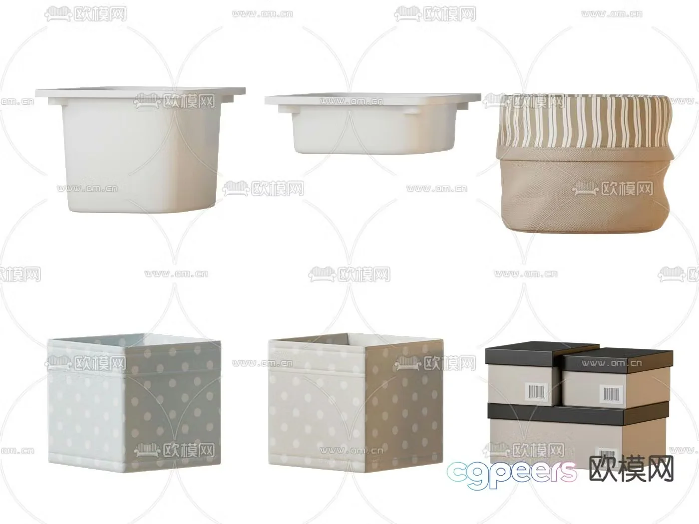 Storage box children’s storage box 3d model