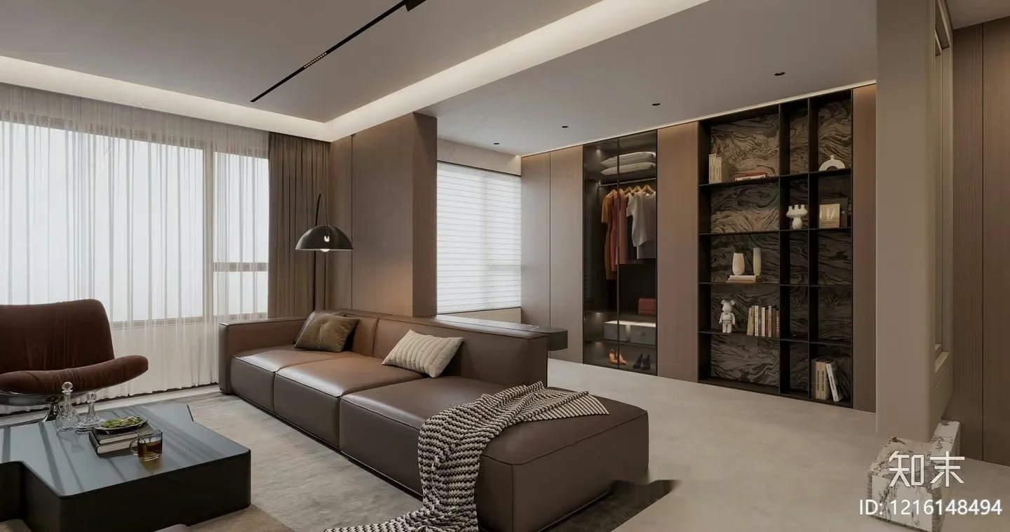 Modern Living Room 3D Model – 15270 – VRAY Render