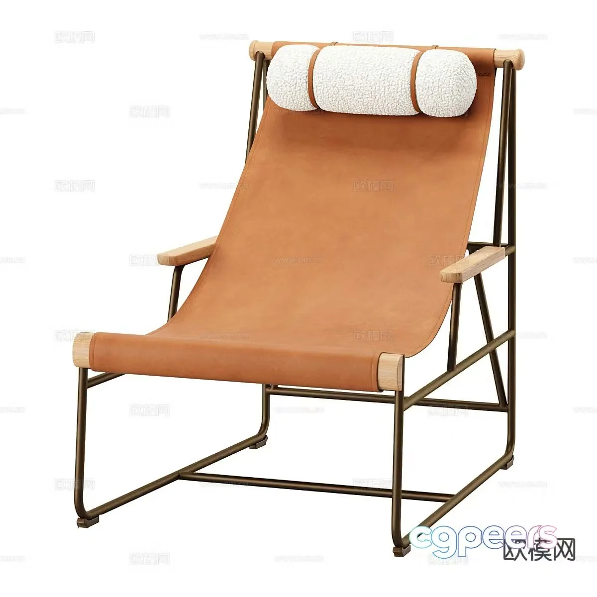 Wabi-sabi chair leisure chair 3d model