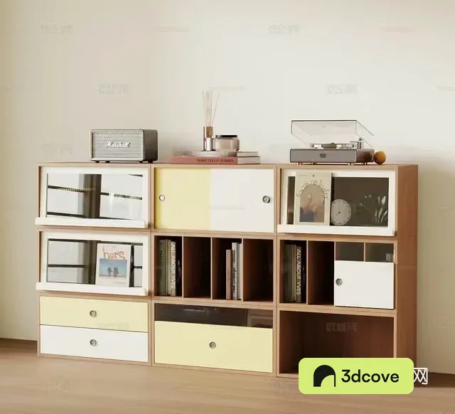 A Wooden Shelving Unit