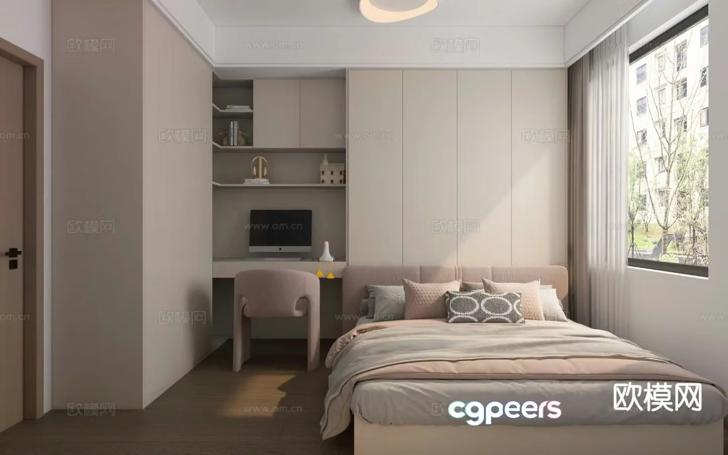 Modern children’s room girl’s room 3d model