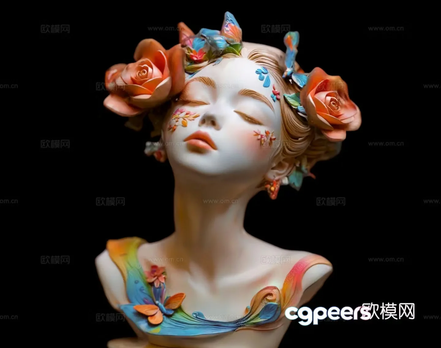 Modern sculpture ornaments Modern art installation Humanoid sculpture ornaments Modern wooden ornaments Special 3D model