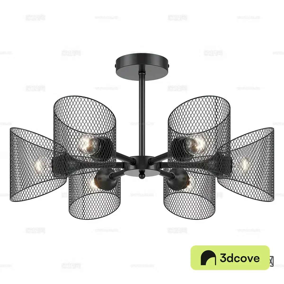 Modern iron chandelier