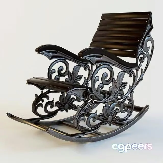 3ds Max Free – Chair rocking chair