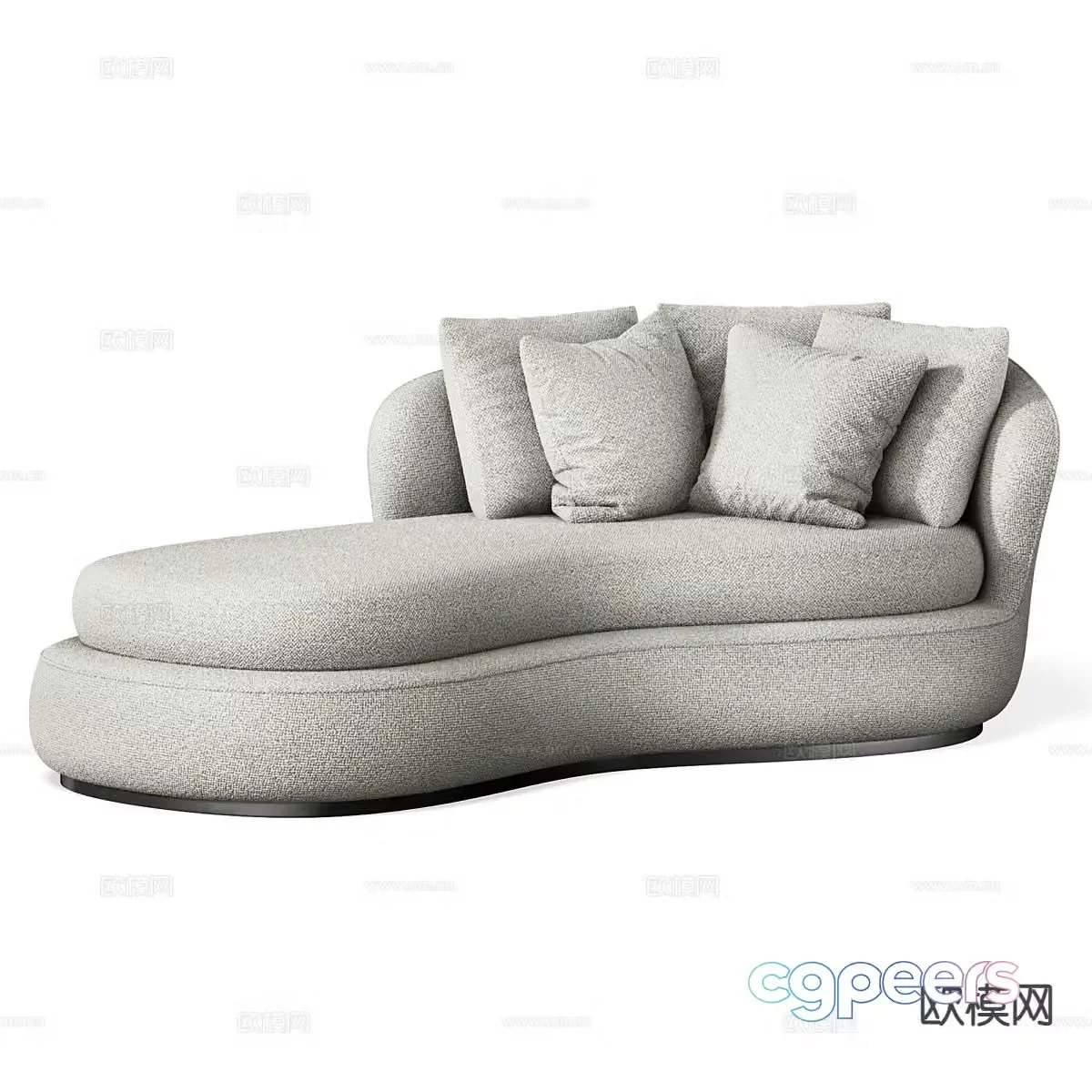 Modern special-shaped sofa sofa chaise seat 3D model