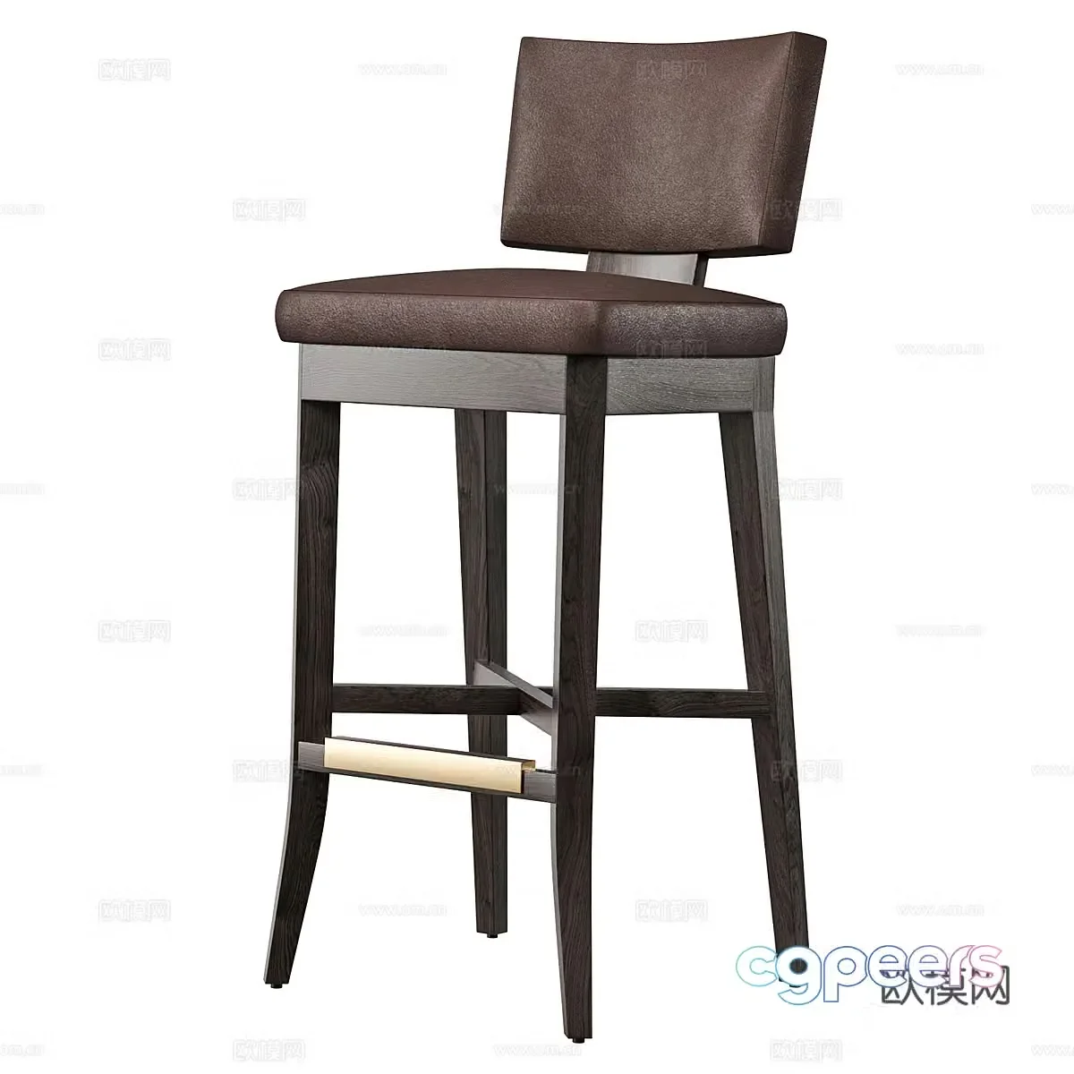 Modern Bar Chair 3D Model 3D Model