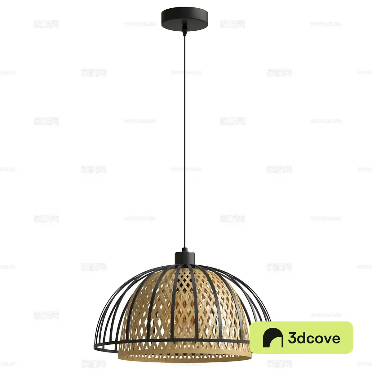 Nordic simple chandelier living room chandelier rattan chandelier