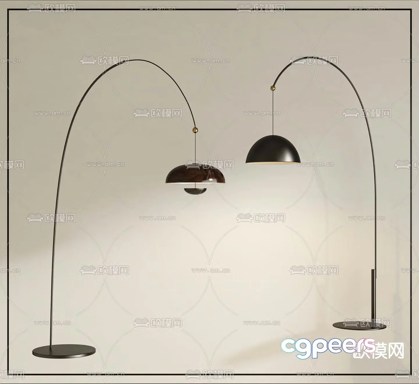 Floor lamp fishing lamp 3d model