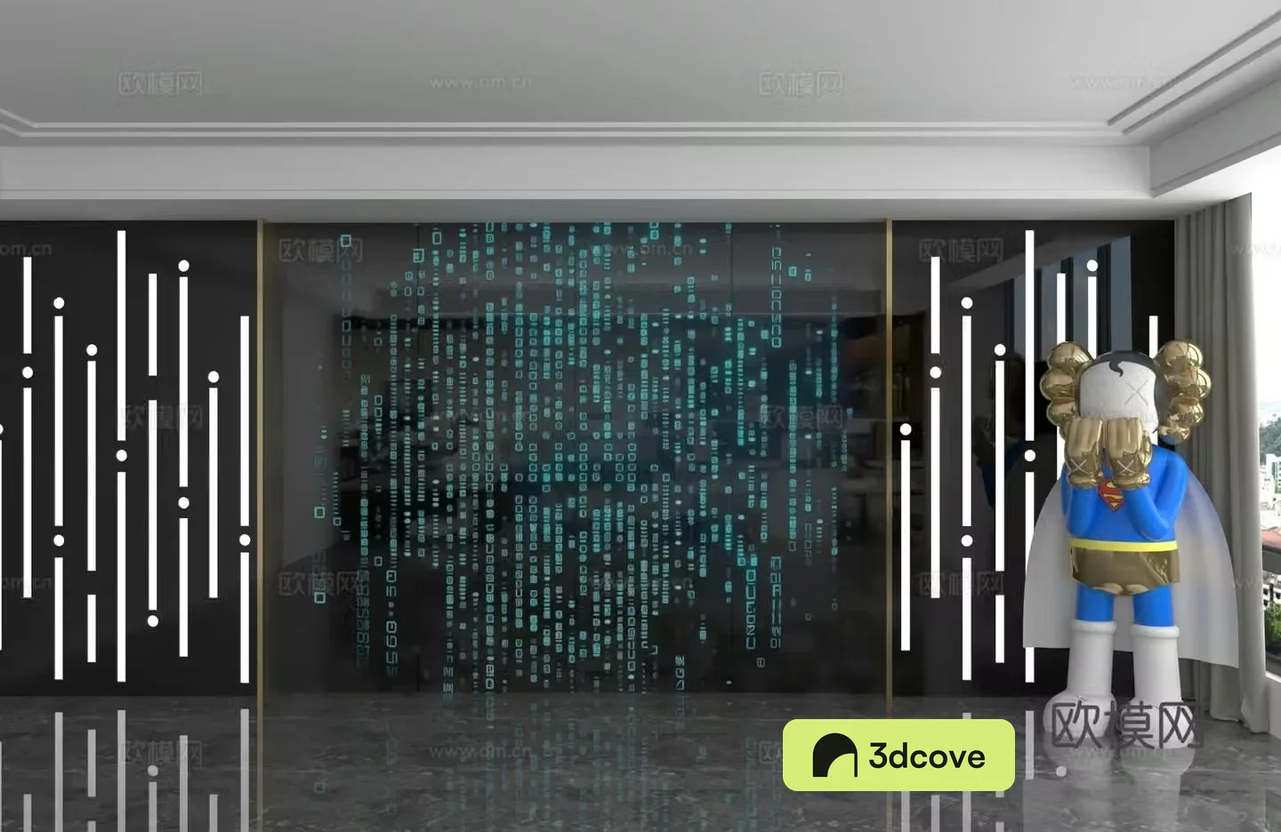 Modern background wall