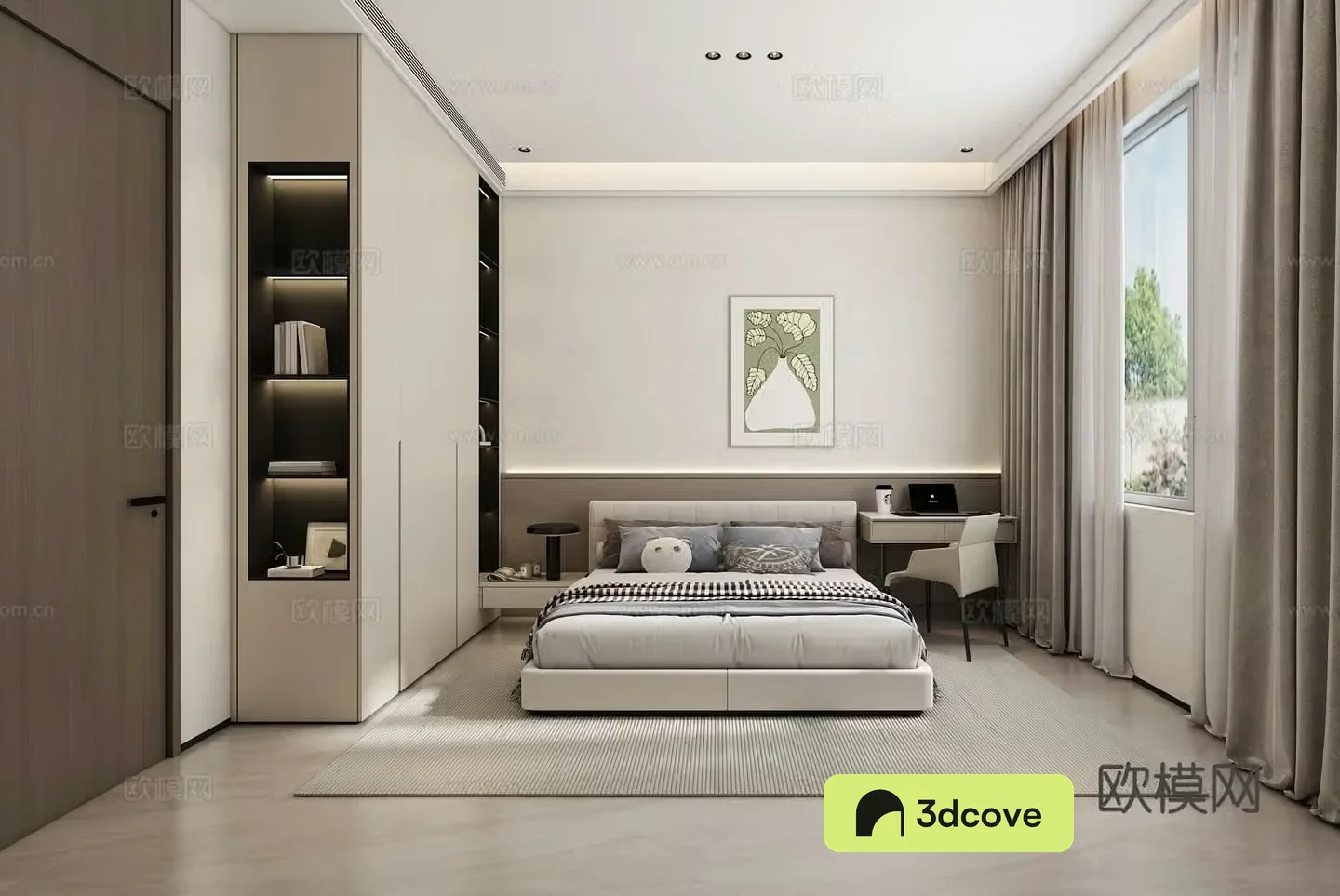 Modern bedroom Simple bedroom
