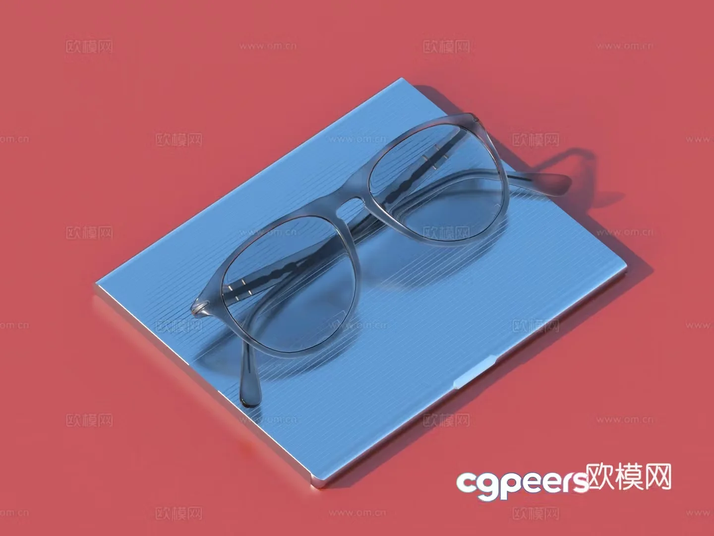 Glasses daily necessities craft ornaments artwork 3d model