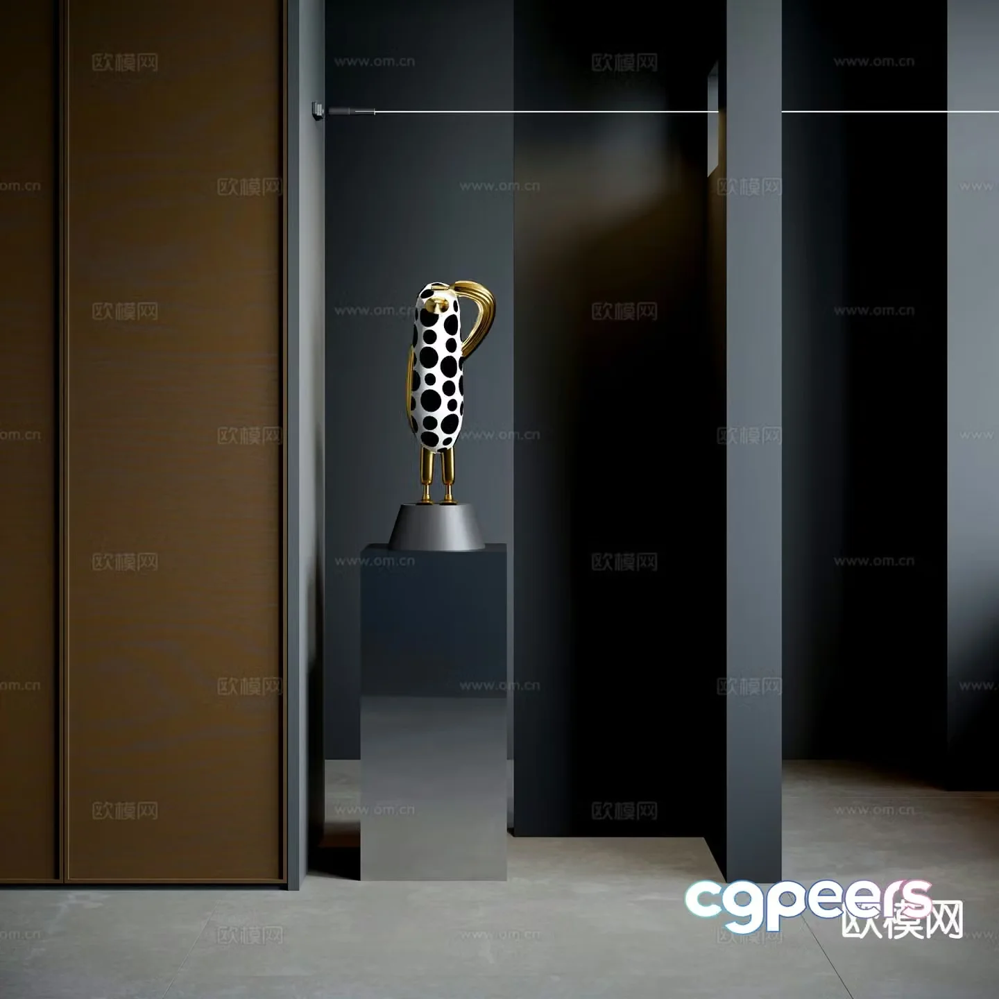 cartoon sculpture abstract sculpture 3d model