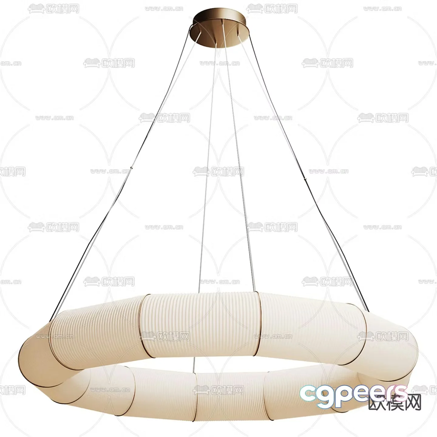 Anthony Dickens ring chandelier 3d model