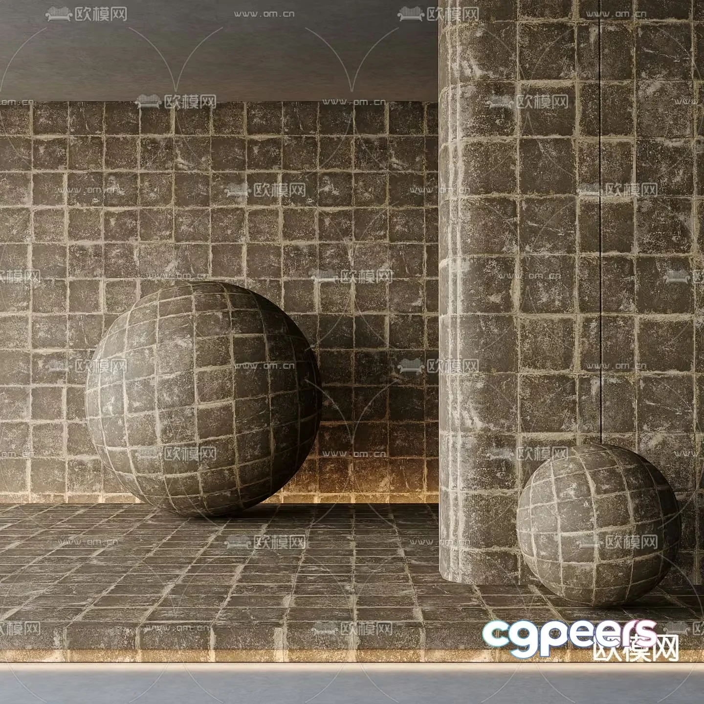 Abstract Geometric Shapes 3D Model – 23427 – VRAY Render