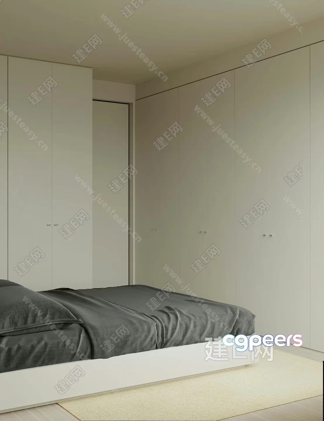 Modern Bedroom 3D Model – 7813 – VRAY Render