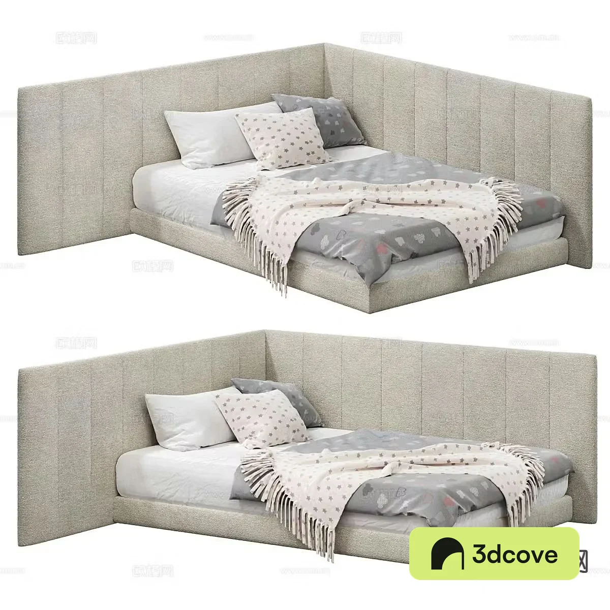 Modern simple children’s bed single bed