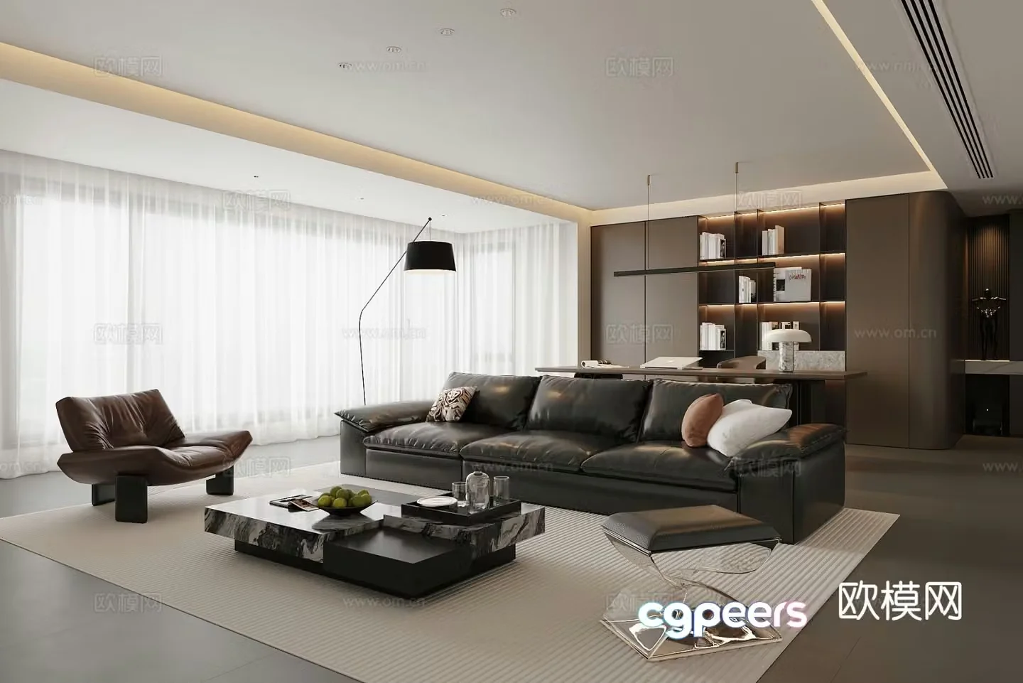 Italian living room 3d model