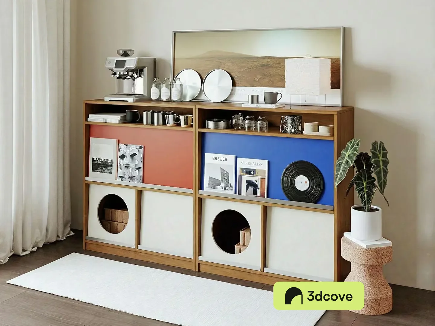 Modern Shelving Unit