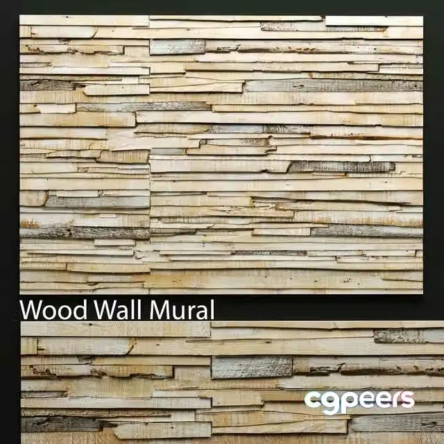 3ds Max Free – ART wall of boards